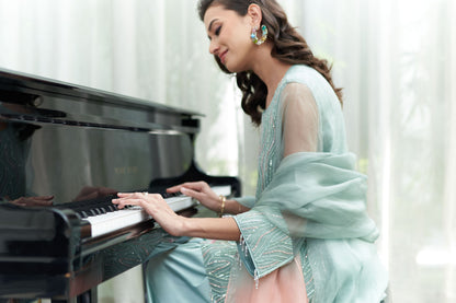 Kalidar Shirt With Fershi Salwar And Dupatta