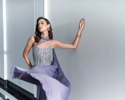 Corset With Drape Skirt