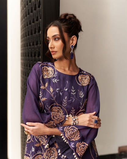 Kalidar Short Shirt With Fershi Salwaar