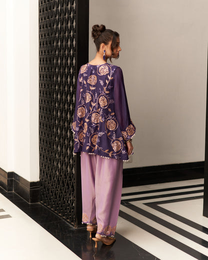 Kalidar Short Shirt With Fershi Salwaar