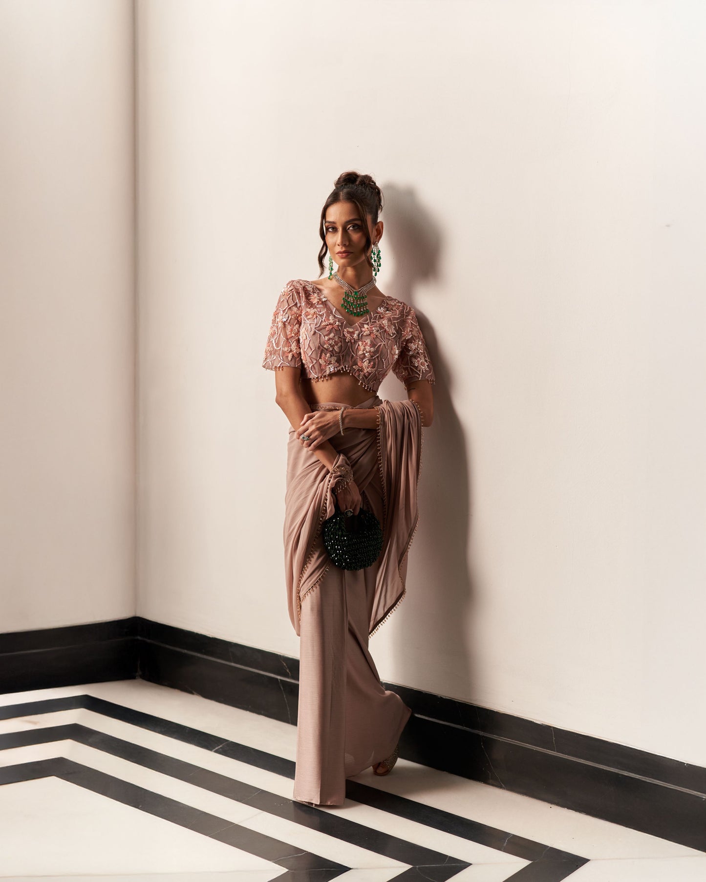 Blouse With Drape Saree