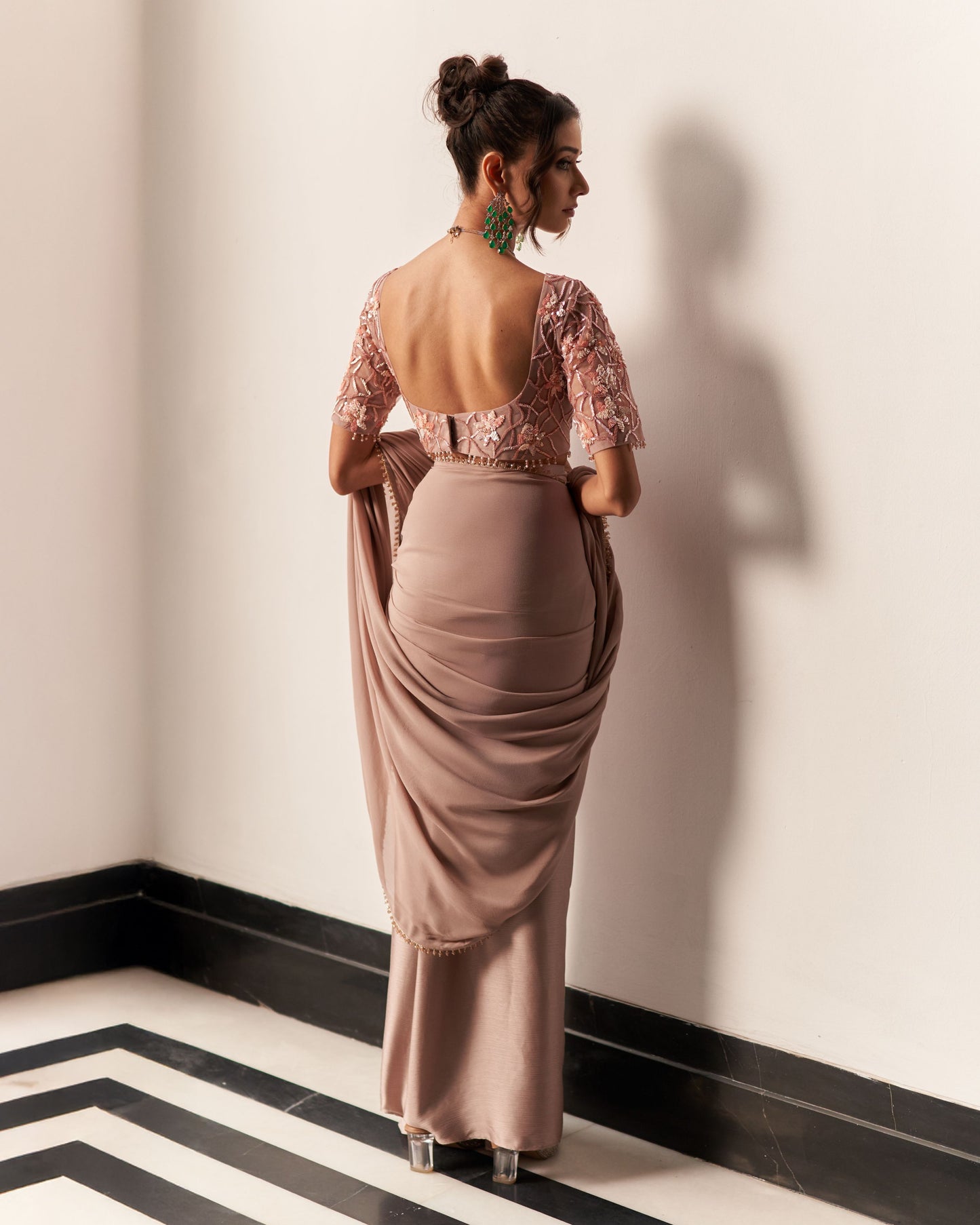 Blouse With Drape Saree