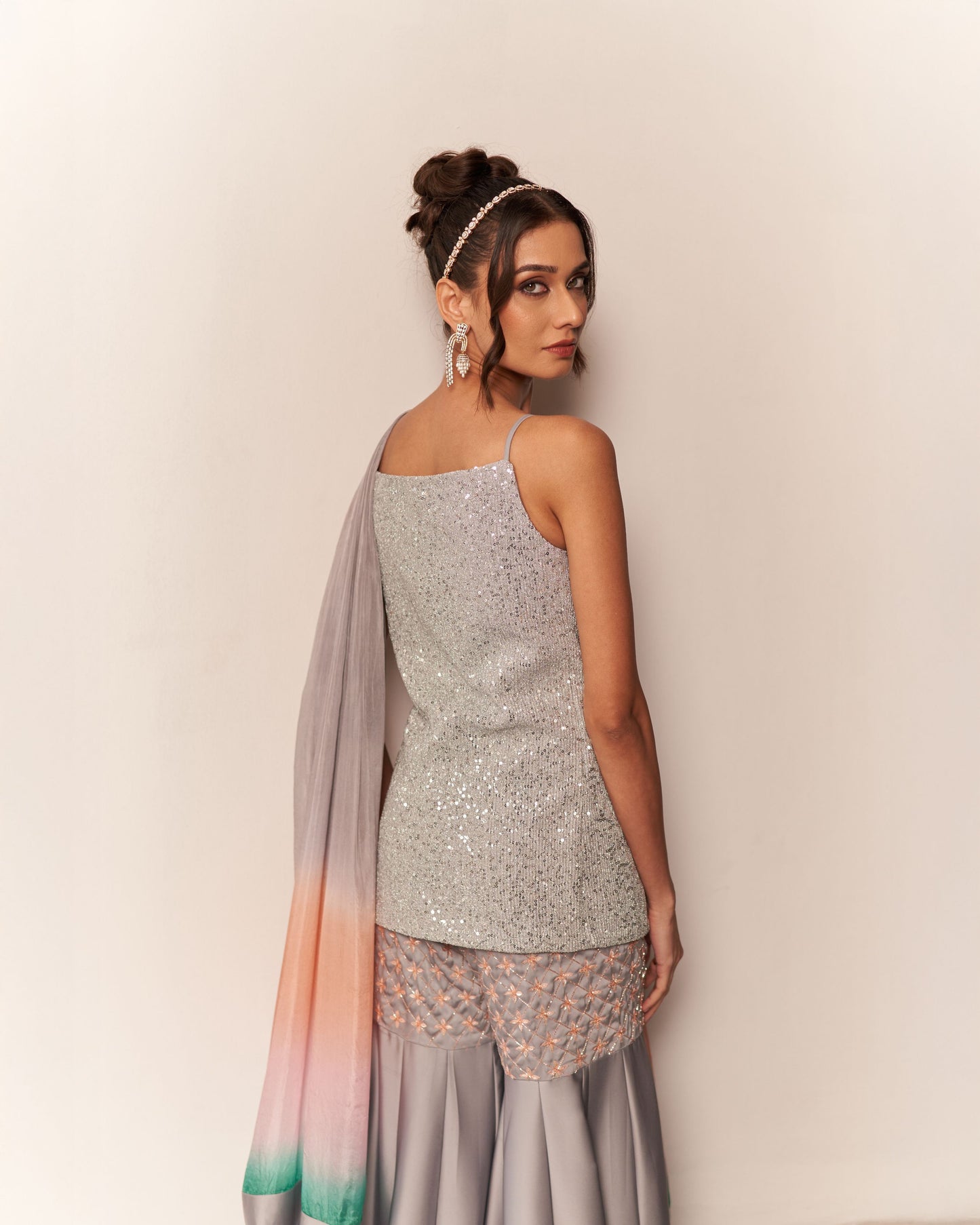 Front Open Shirt With Garara