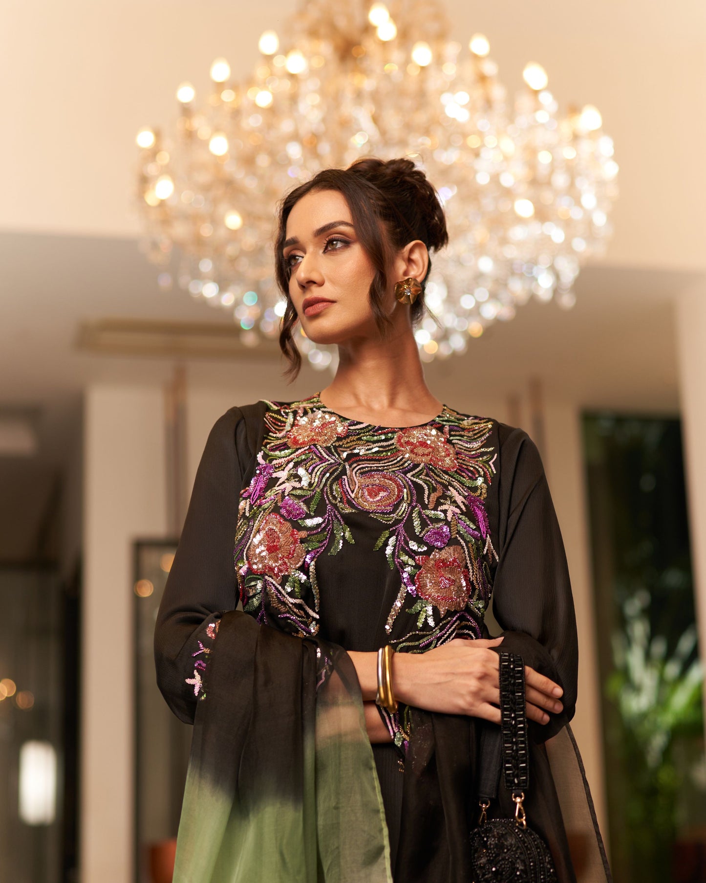 Short Shirt With Fershi Salwar And Dupatta